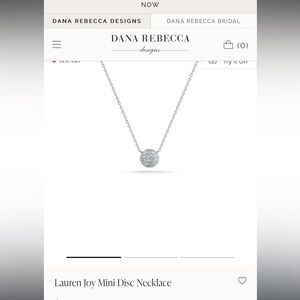 Dana Rebecca Lauren Joy Mini Disc Necklace